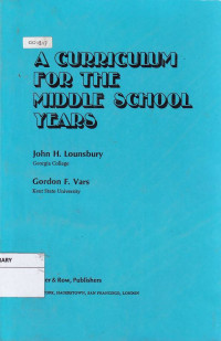A Curriculum For The Middle School Years