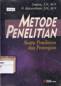 Metode Penelitian: Suatu Pemikiran dan Penerapan