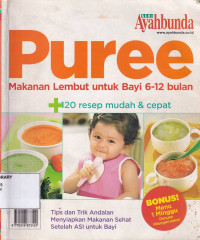 Puree Makanan Lembut Untuk Bayi 6-12 Bulan