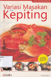 Variasi Masakan Kepiting